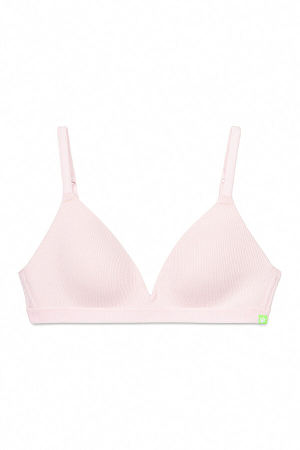 Womensecret Sujetador triangular relleno fijo rosa rosa