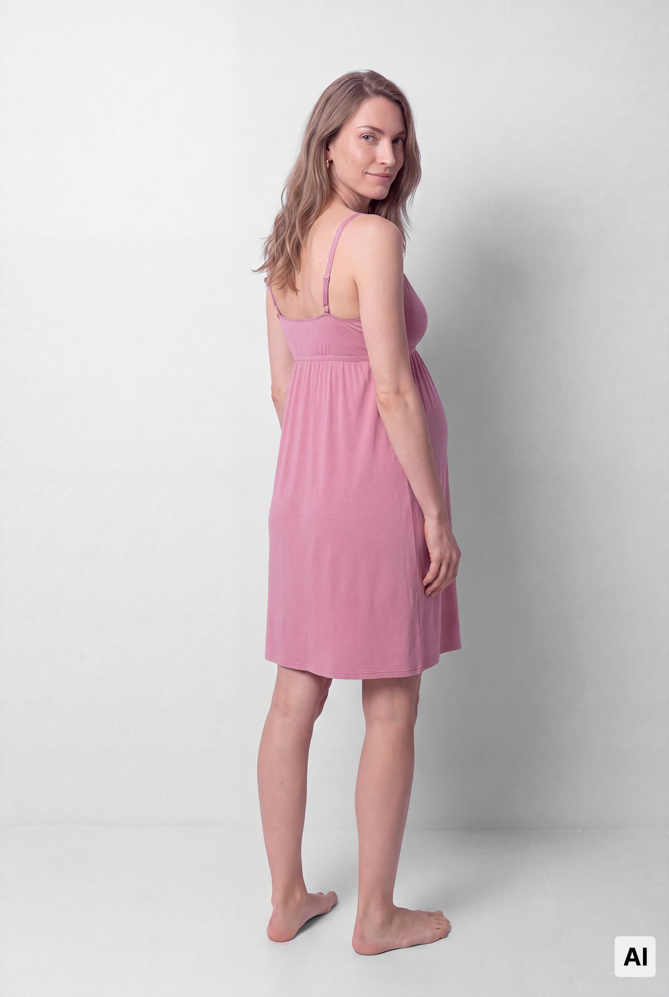 Women'secret Camis&oacute;n maternity de tirantes lactancia rosa