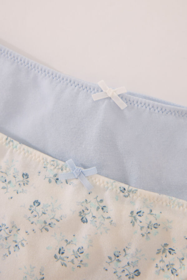 Womensecret Pack de 2 tangas de algodón  blanco