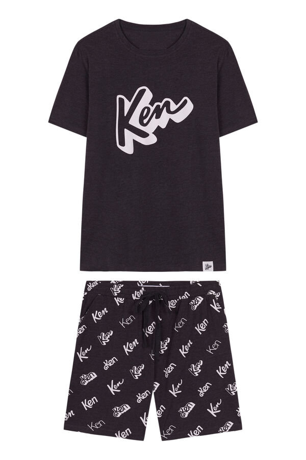 Women'secret Pijama corta hombre algodón Ken gris