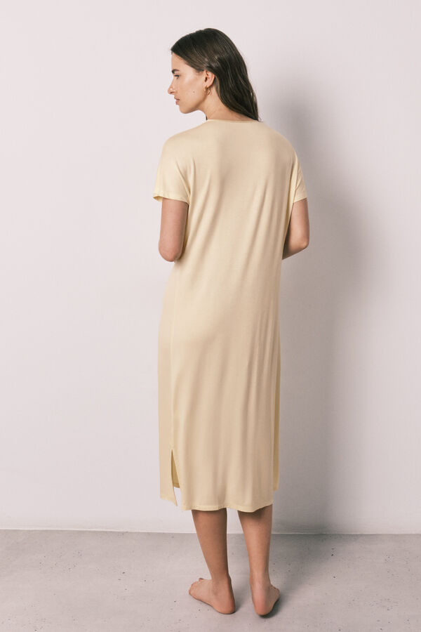 Women'secret Camis&oacute;n corto amarillo amarillo