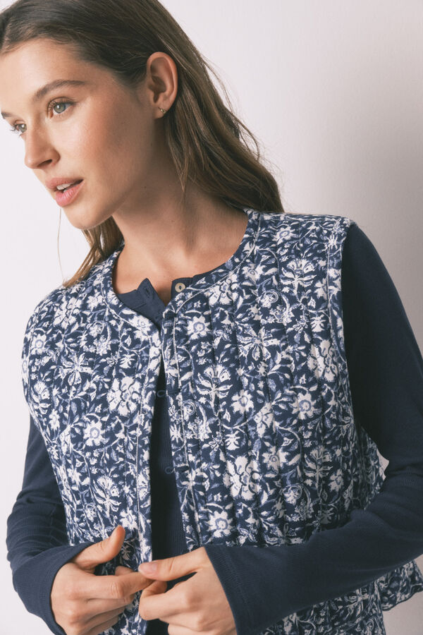 Women'secret Chaleco acolchado estampado boho estampado