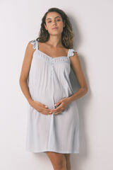 Womensecret Camisón de premamá verde soft touch estampado
