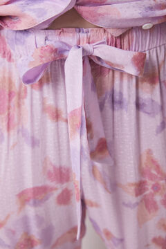Womensecret Pijama camisera capri viscosa flores estampado