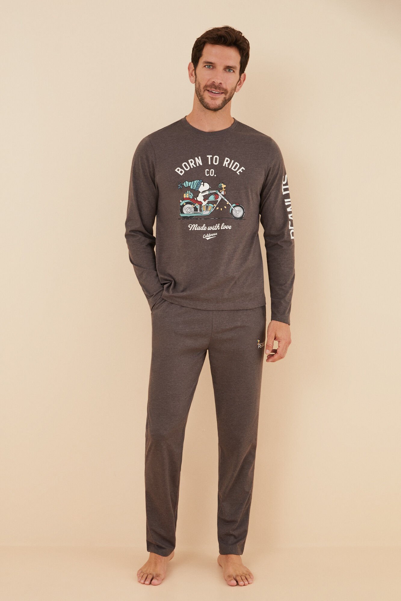 Pijama larga hombre algodon Snoopy rider Ropa de dormir de hombre WomenSecret MX