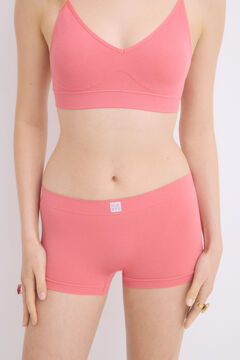 Womensecret Braga bóxer seamless rosa rosa