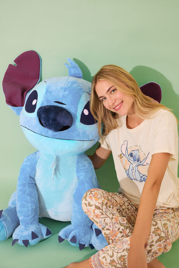 Womensecret Pijama larga de Lilo y Stitch marfil