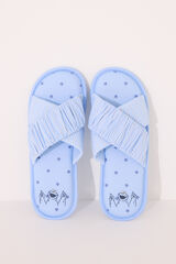 Womensecret Pantuflas para casa de casa abierta "Barrio Sésamo" azul