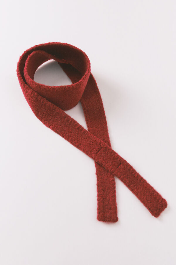 Women'secret Bufanda pa&ntilde;uelo de tricot roja rojo