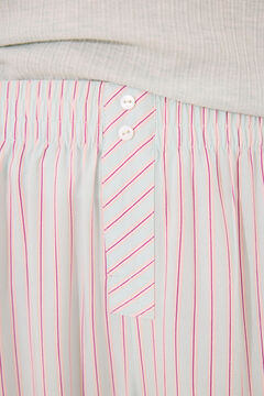 Womensecret Pijama larga de rayas verdes verde