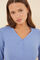 Womensecret Camiseta con tejido estilo waffle azul azul