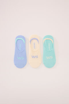 Womensecret Pack de 3 calcetines invisibles WS estampado