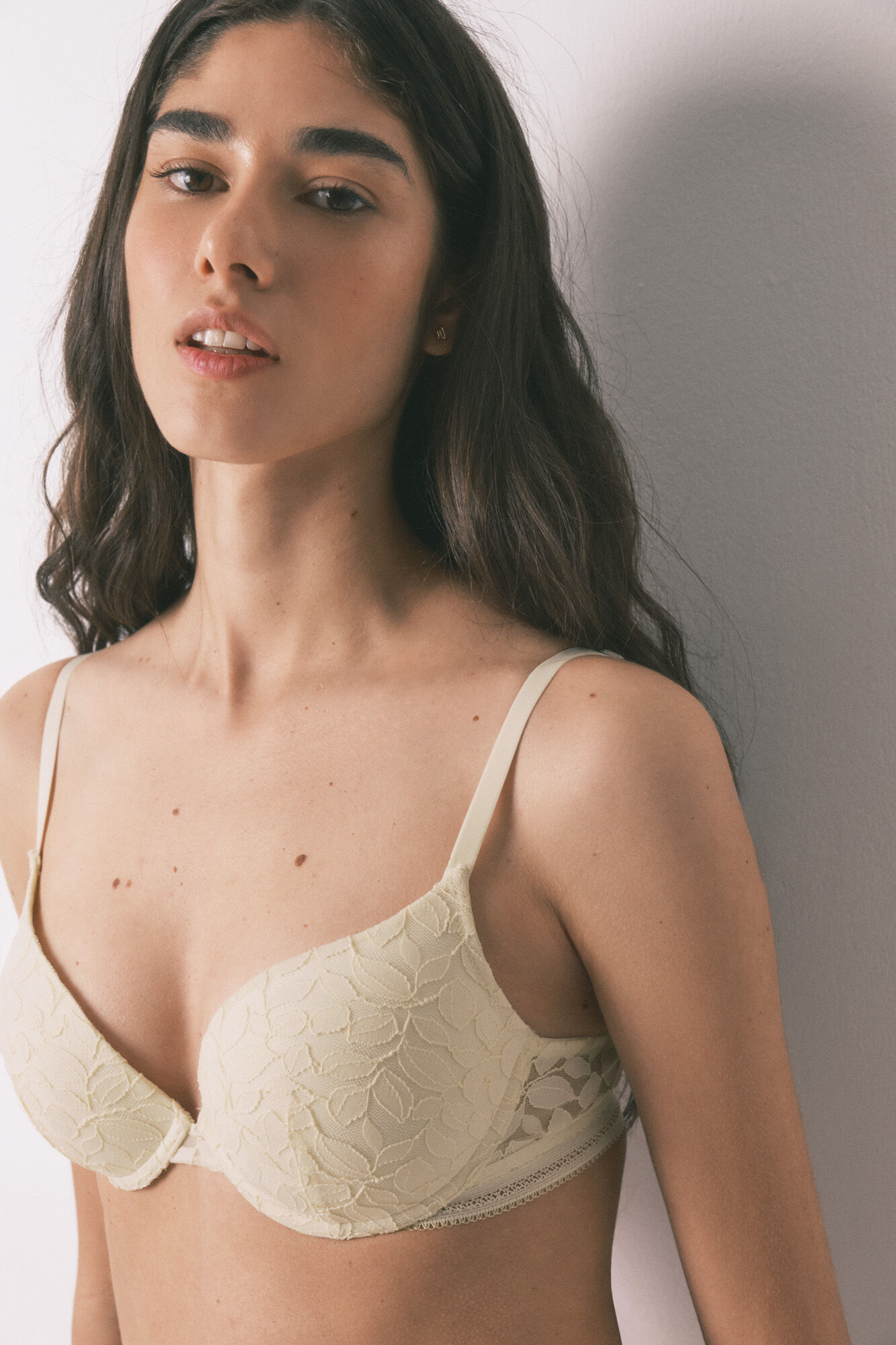 Women'secret Bra GORGEOUS push up de encaje beige