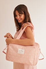 Womensecret Bolsa "maternity" rosa bolsillos gris