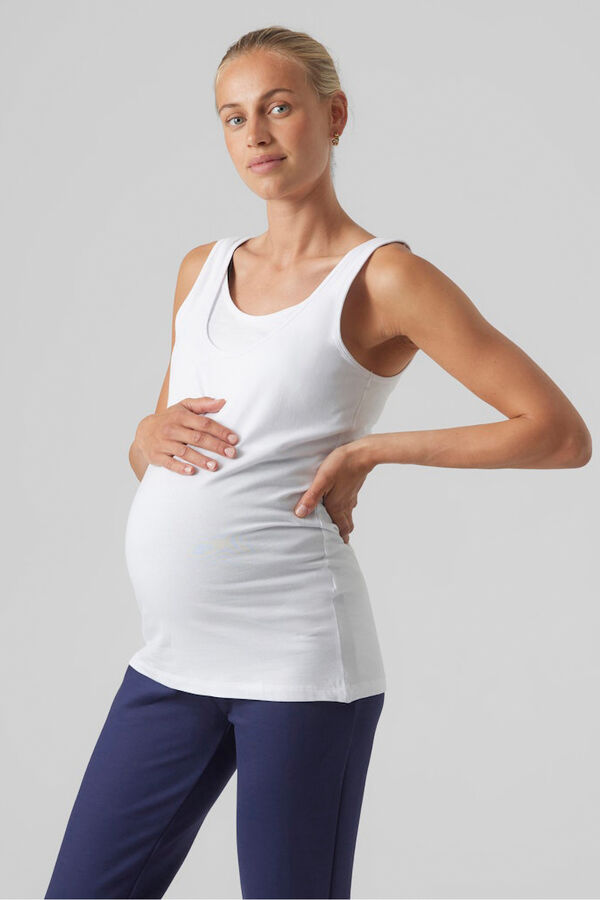 Mamalicious Pack playera de tirantes maternity y lactancia negro