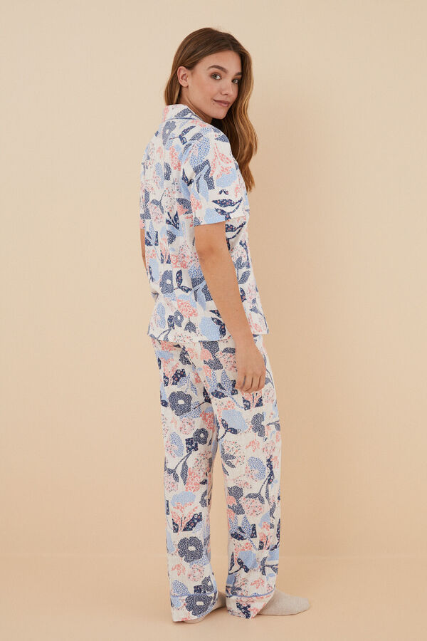 Womensecret Pijama camisera 100% algodón patchwork estampado