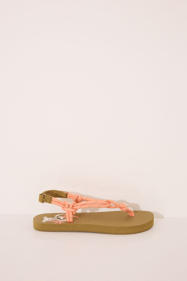 Womensecret Chanclas de cuerda de Lilo & Stitch kaki