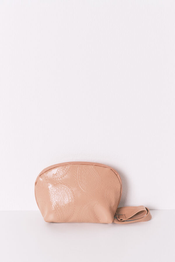 Womensecret Pequeño neceser de piel rosa rosa