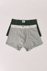 Women'secret Pack 2 calzones b&oacute;xer verde y rayas verde