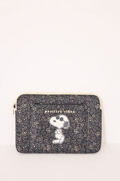 Womensecret Funda de neopreno para ordenador de Snoopy negro