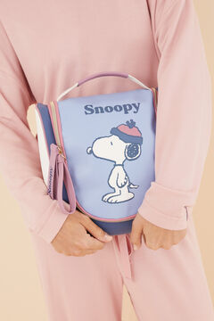 Womensecret Neceser grande percha Snoopy winter kaki