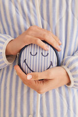 Womensecret Monedero redondo Smiley rayas azul