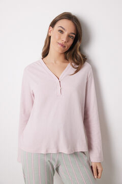 Womensecret Playera manga larga 100% algodón rosa rosa