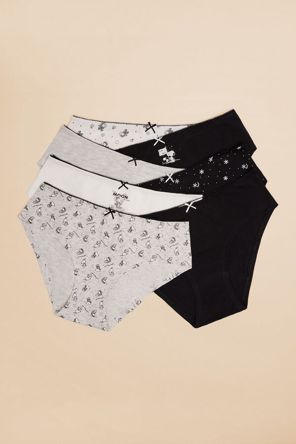 Pack de 7 panties anchos algodón Snoopy Panties de mujer WomenSecretMX
