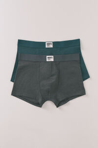 Women'secret Pack de 2 boxer liso verdes