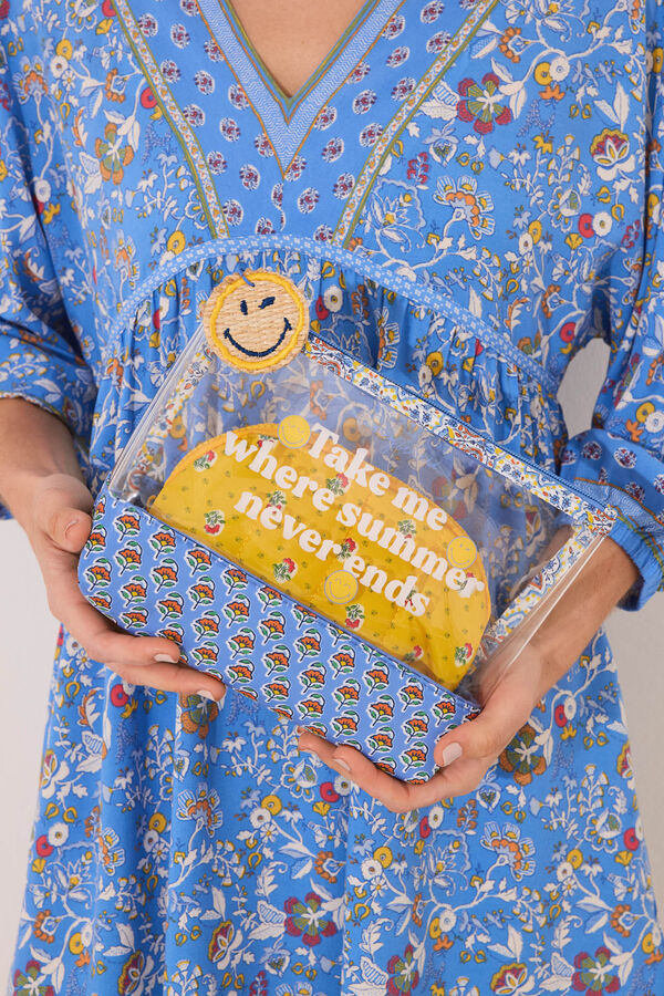 Womensecret Pack de 2 neceseres Smiley azul