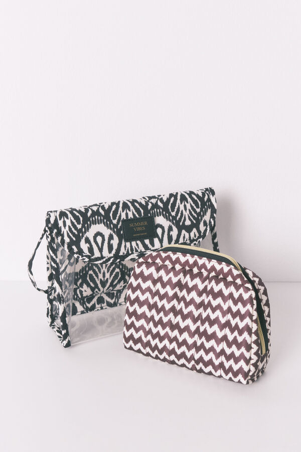 Women'secret Pack de 2 neceseres con estampado surtidos negro