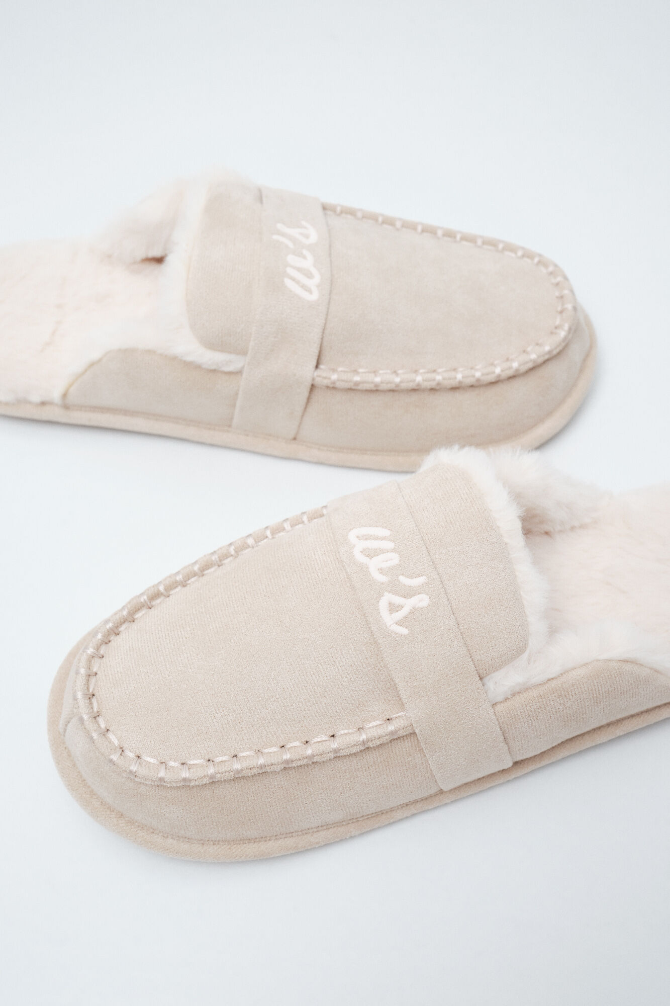 Women'secret Pantuflas mocas&iacute;n forradas beige