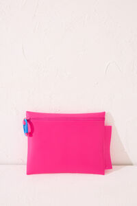 Womensecret Bolsa de traje de baño bikini impermeable fucsia fucsia