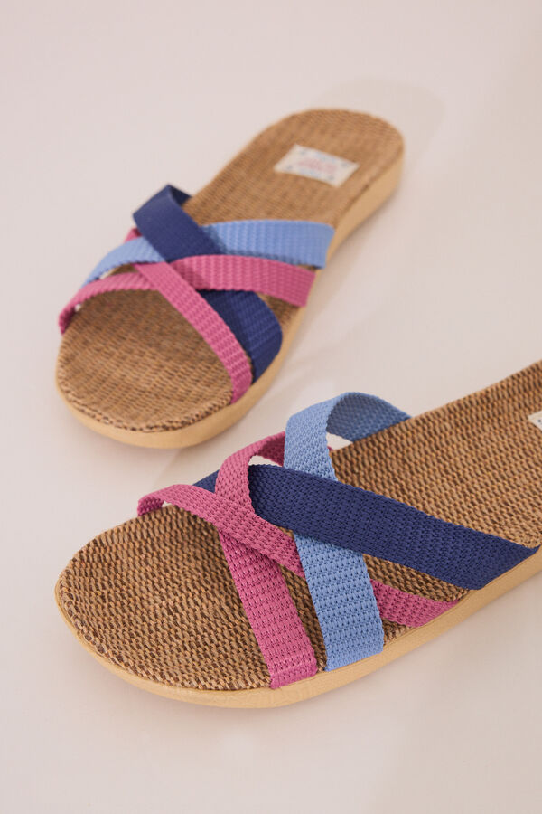 Womensecret Chanclas de tirantes azul claro azul