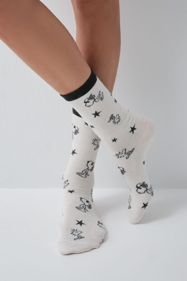 Women'secret Pack 3 calcetines largos estampado Snoopy estampado