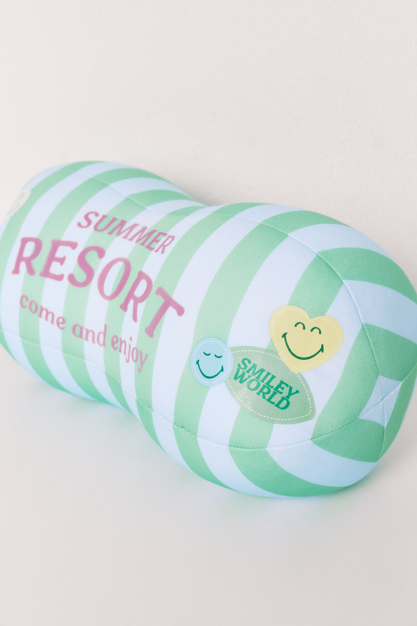Women'secret Almohada verde de rayas SmileyWorld&reg;