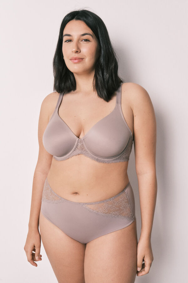 Women'secret Panty reductora alta gris nude