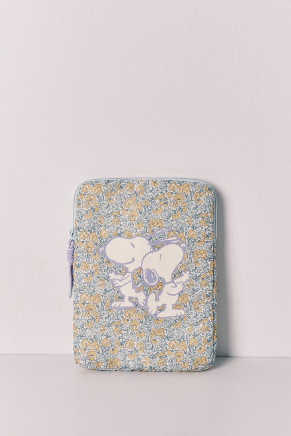 Women'secret Funda para tablet de florecitas Snoopy estampado