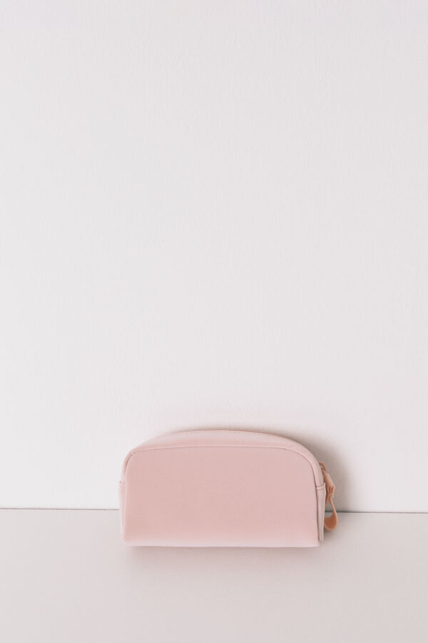 Womensecret Pequeño neceser de goma rosa rosa