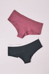 HI&BYE Pack 2 panties culotte de algod&oacute;n rosa rosa