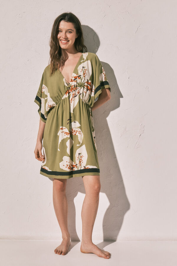 Women'secret Playera de dormir corta estampada estampado