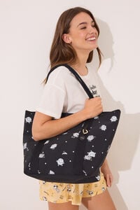 Womensecret Bolsa de mano negro Mr. Men & Little Miss  negro