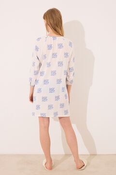 Womensecret Camisón corto " premamá " con estampado boho marfil