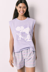Women'secret Pijama corta de algod&oacute;n Snoopy
