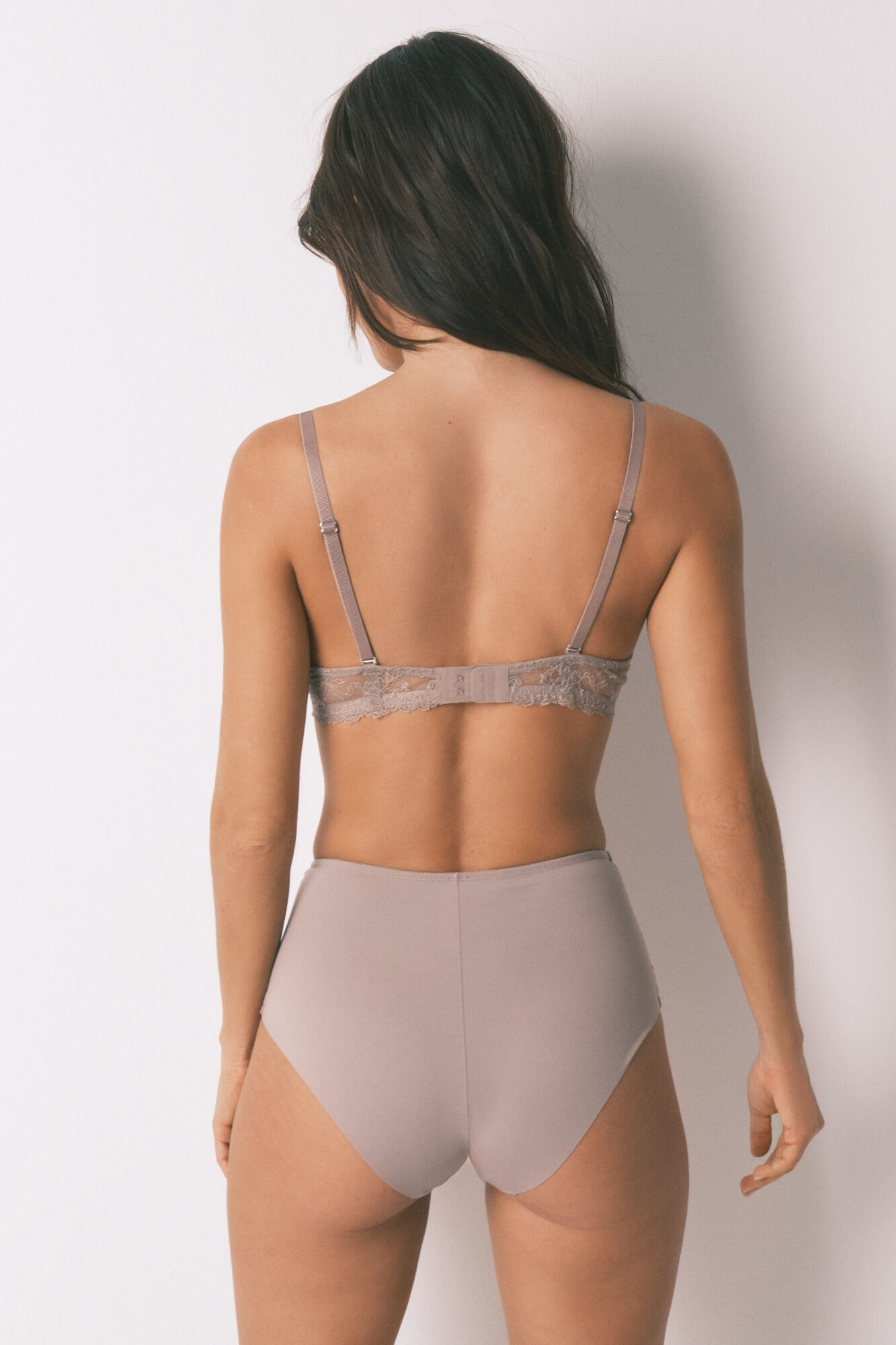 Women'secret Panty reductora alta gris