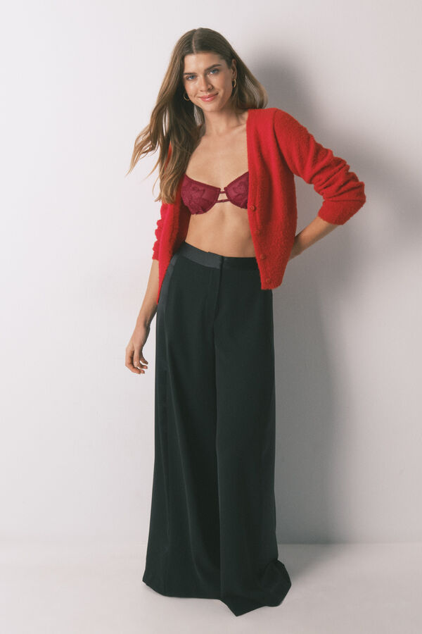 Women'secret C&aacute;rdigan corto tricot suave rojo rojo