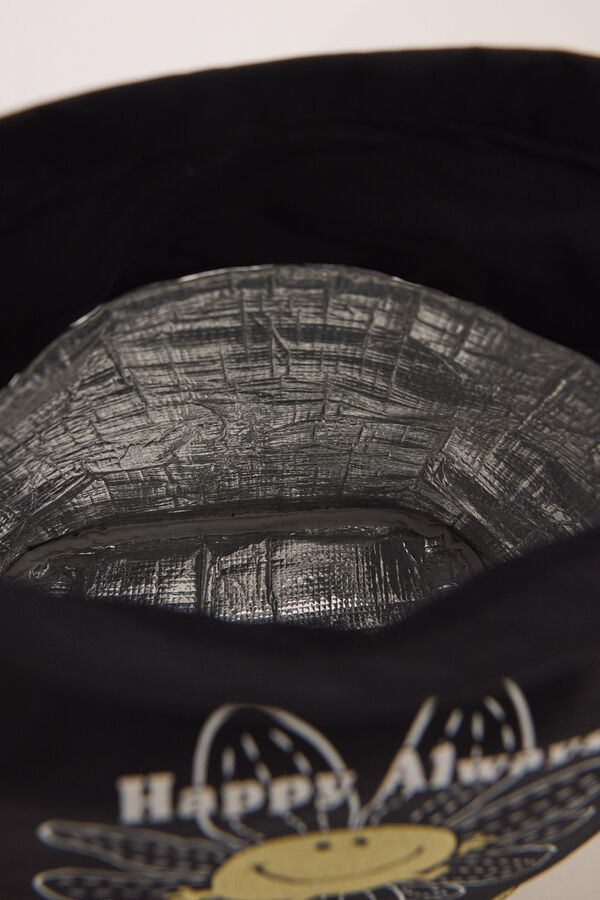 Womensecret Bolsa térmica para alimentos Mr. Happy negro