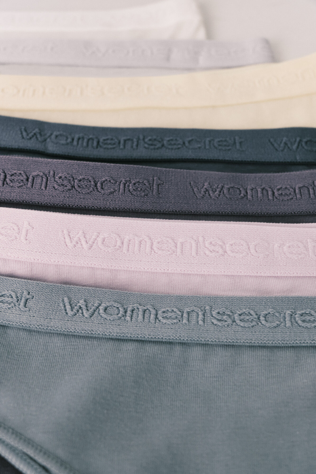 Women'secret Pack 7 panties brasile&ntilde;os de algod&oacute;n soft logo