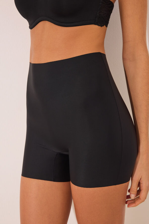 Womensecret Pantalón negro de microfibra invisible negro