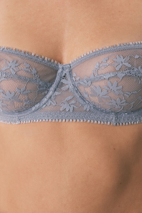 Women'secret PRETTY brasier balconette de encaje azul  azul